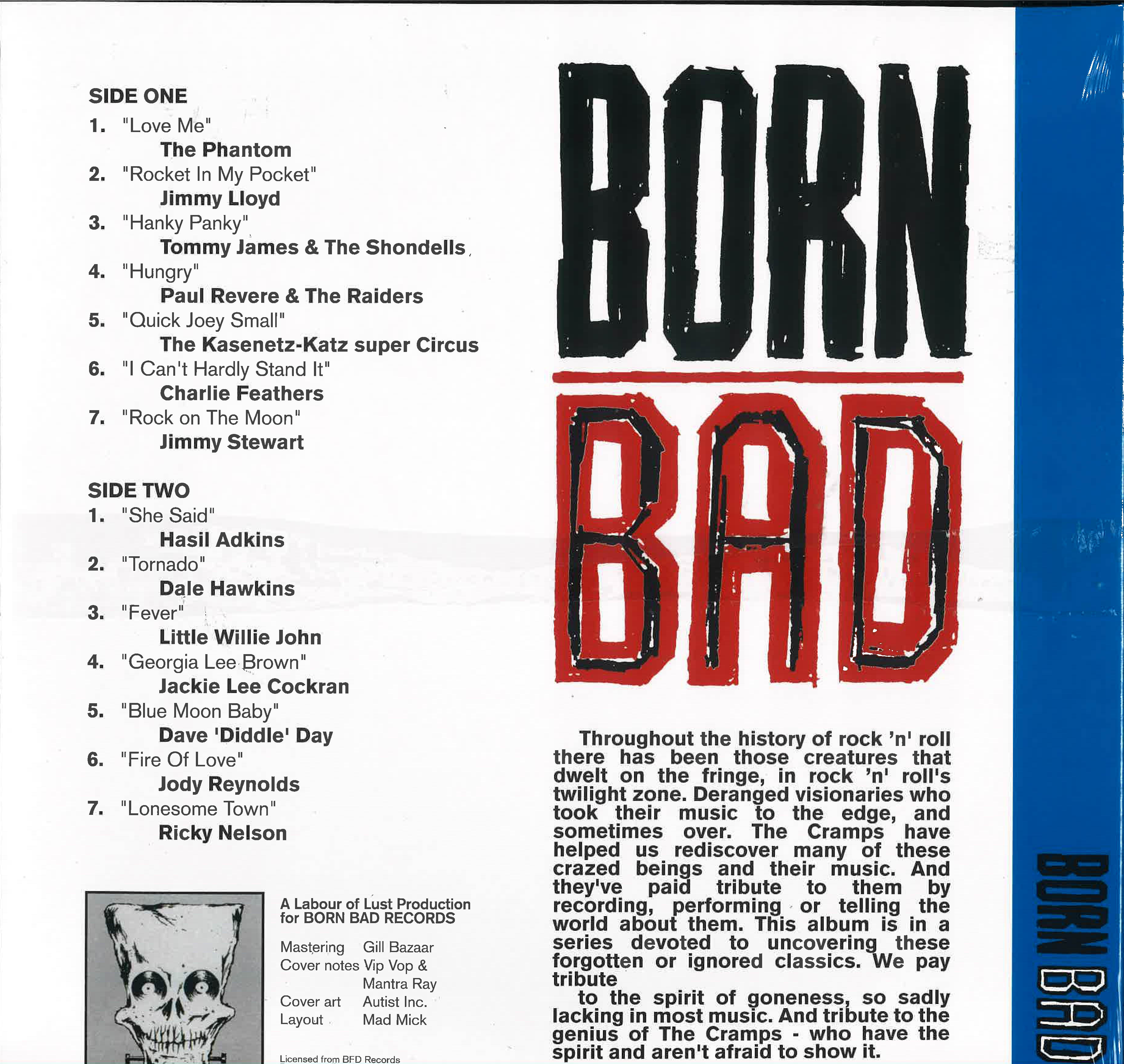 V.A. クランプスの大人気カヴァ原曲コンピ (クランプスの大人気カヴァ原曲コンピ) - Born Bad Vol.2 (EU Ltd.Reissue LP/New)