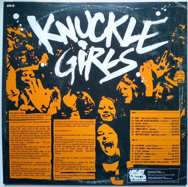 V.A. (70's 欧米マイナー女性グラム・コンピ) - Knuckle Girls (UK Limited LP/New)