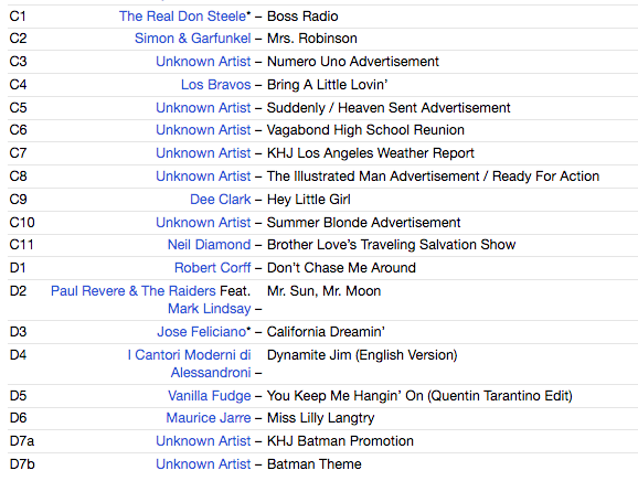 サントラ (タランティーノ監督「ワンス・アポン・ア・タイム・イン・ハリウッド」サントラ) - Once Upon A Time In Hollywood (EU 限定アナログ 2xLP/New)