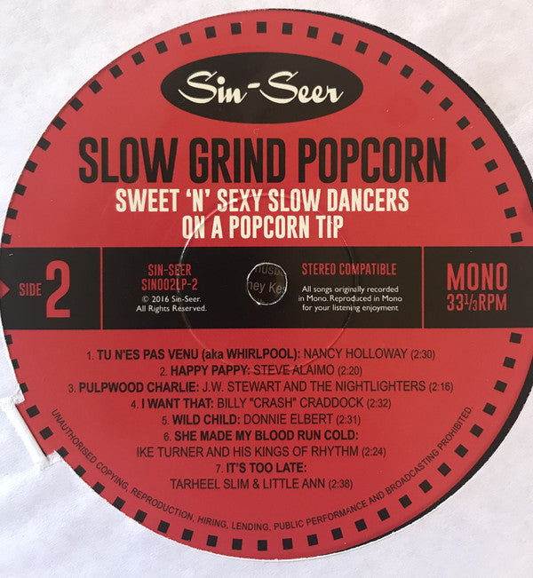 V.A.(50’s & 60’s ポップコーン・レア・シングル・コンピ) - SLOW GRIND POPCORN (OZ 限定プレス LP/New)