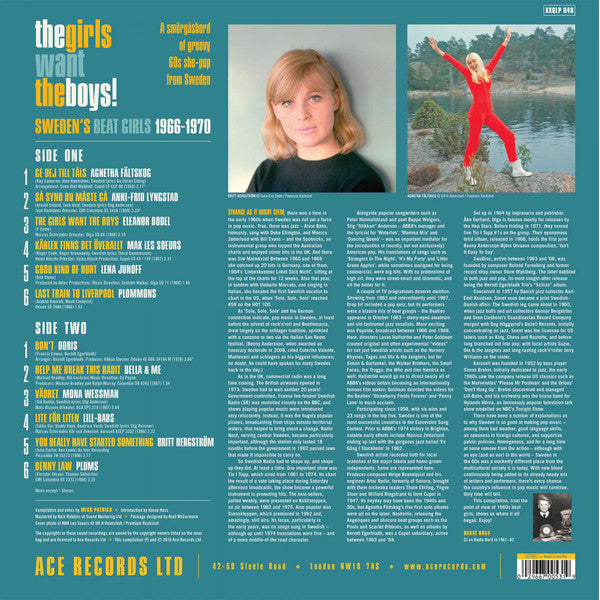 V.A. - THE GIRLS WANT THE BOYS! SWEDEN'S BEAT GIRLS 1966-1970 (EU Ltd.White Vinyl LP/New)