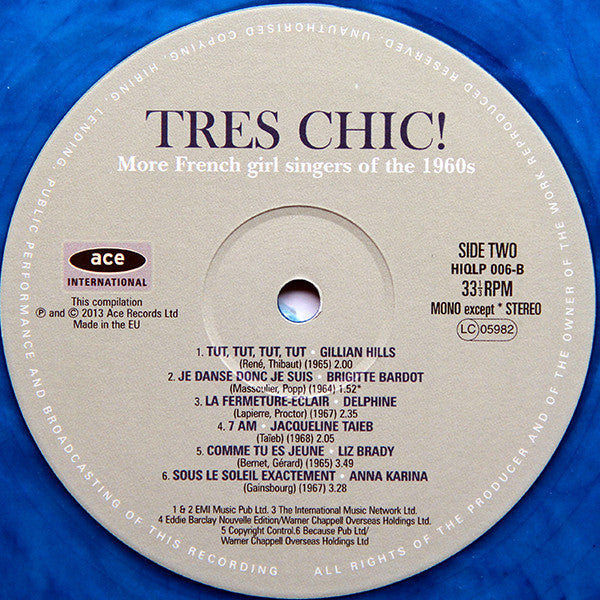 V.A. (60’s フレンチ・ガールズ・コンピ)- Tres Chic! (UK-EU 限定リリース180g「ブルーVINYL」LP/New) 60’s フレンチ・ガールズ・コンピ!