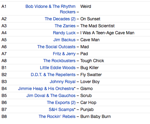 V.A. (「Born Bad」の番外編50's&60's SICKコンピ) - Weirdsville! (EU Limited Reissue LP/New)