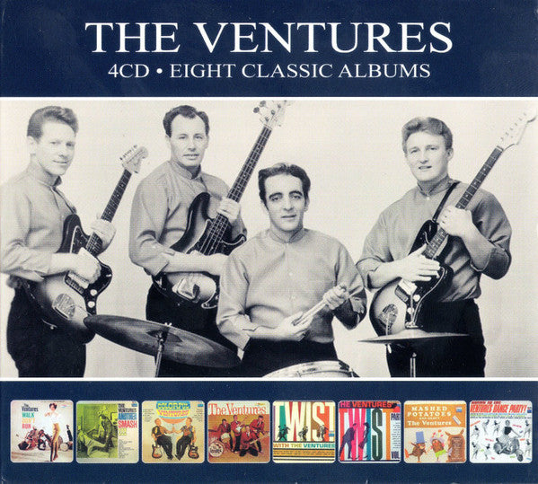 VENTURES (ベンチャーズ) - Eight Classic Albums (EU 限定再発デジパックCDx4枚組/New) '60〜'62年デビューから8作目までの名作アルバム8枚丸々+シングル曲を4枚のCDに収録したお徳再発!