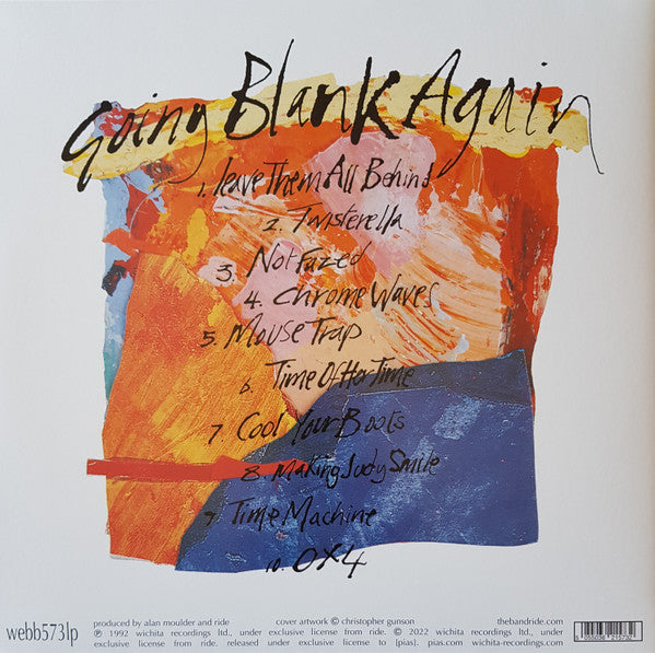RIDE (ライド) - Goning Blank Again (UK 限定復刻再発クリアオレンジヴァイナル 2xLP/NEW)