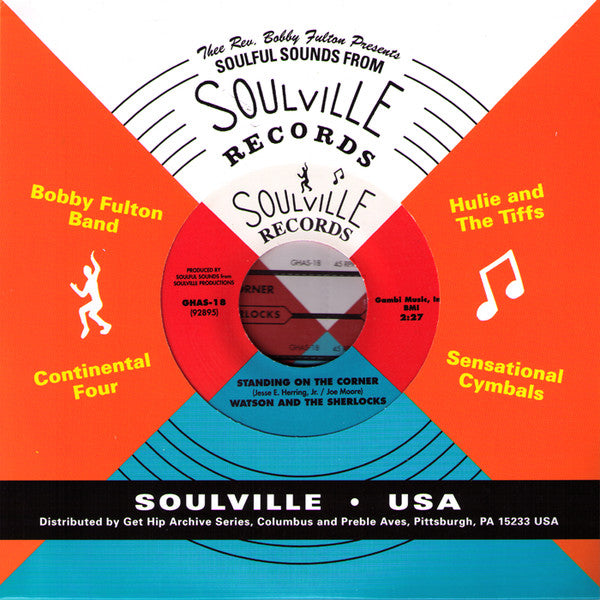 WATSON AND THE SHERLOCKS (ワトソン&シャーロックス) - Standing On The Corner (US 限定復刻再発7インチ+カンパニー・スリーブ/ジュークボックス・シート/New) FUNKYノーザン・クラシック2サイダー!