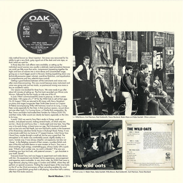 WILD OATS (ワイルド・オーツ) - The WIld Oats (UK Limited 10 inch LP/New)