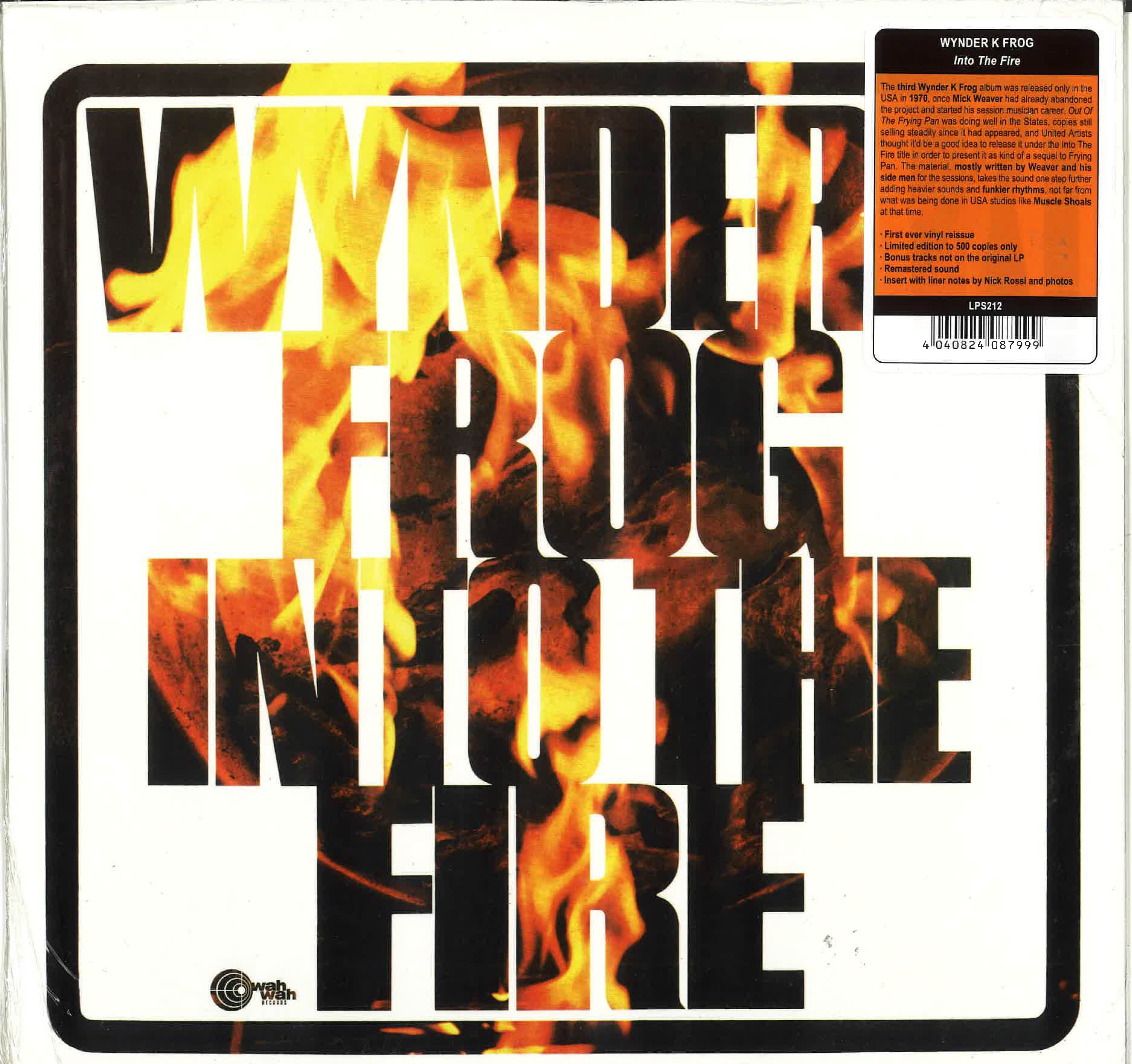 WYNDER K.FROG (Mick Weaver) (ワインダーK・フロッグ) - Into The Fire (Spain 500枚限定復刻リマスター再発 LP/New)
