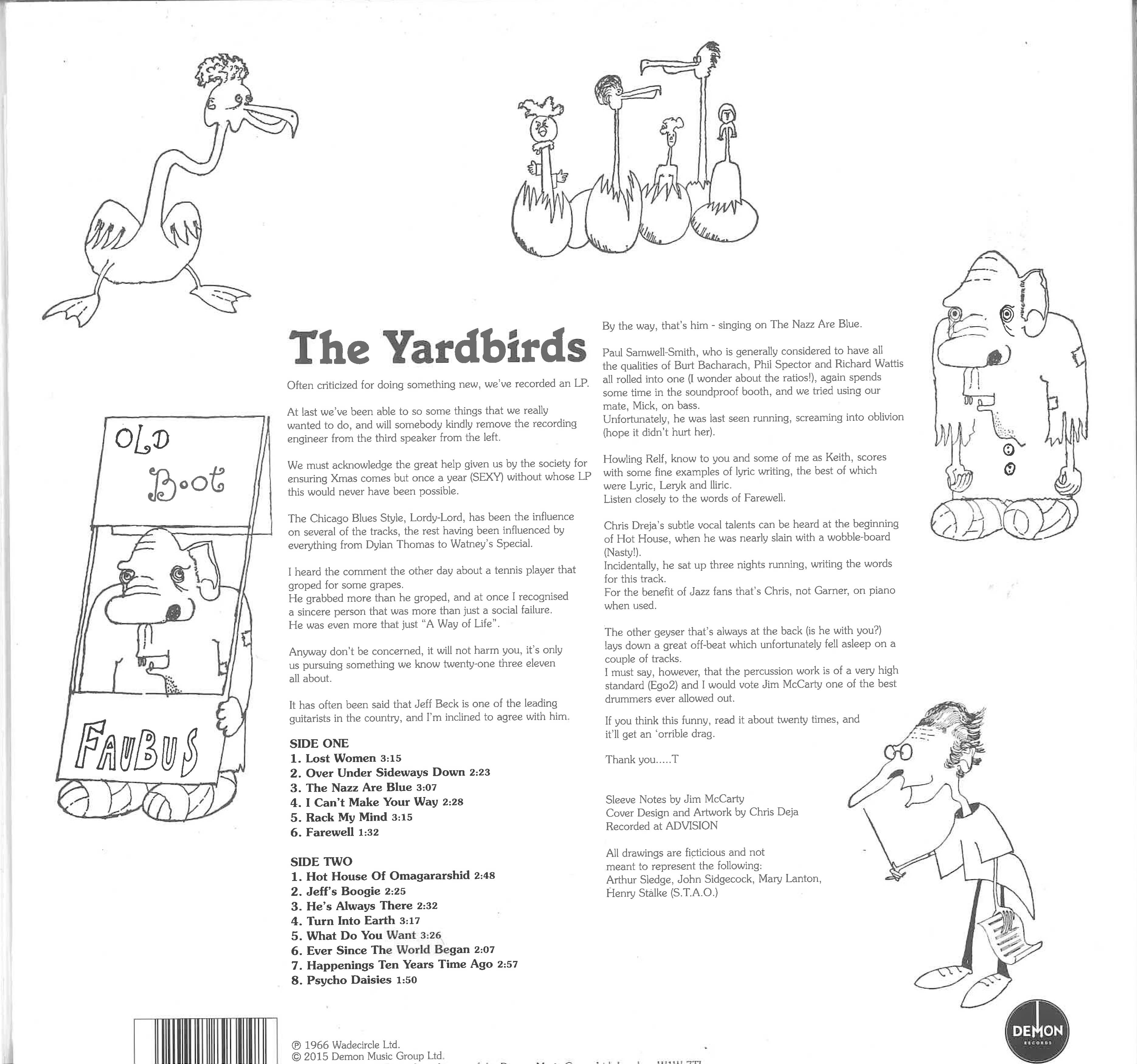 YARDBIRDS (ヤードバーズ) - Roger The Engineer (EU 限定復刻再発モノラル LP/New) 「幻の10年」他、'66年初スタジオ録音名作
