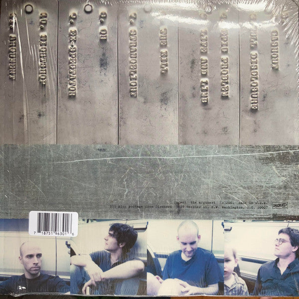 FUGAZI (フガジ) - The Argument (US 2024年正規再発「限定ブルーマーブルヴァイナル」 LP/ New) '01年6thアルバム!