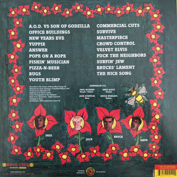 ADRENALIN O.D. (アドレナリン O.D.) - Humungousfungusamongus: Millennium Edition (US 800枚限定再発イエローヴァイナル LP/ New)