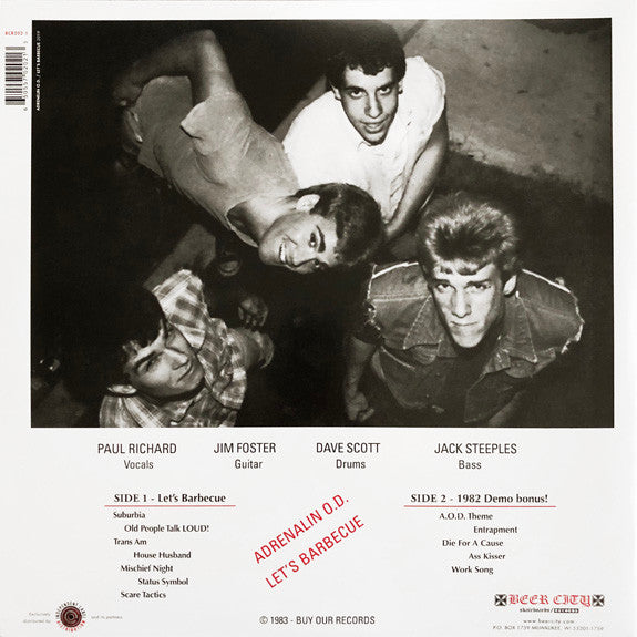 ADRENALIN O.D. (アドレナリン O.D.) - Let's Barbeque : Millennium Edition (US 1,000 Ltd.Reissue 12"/ New)