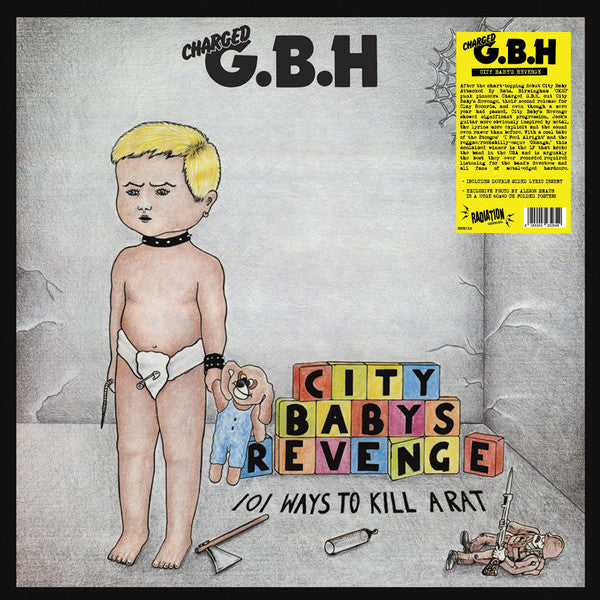 Charged G.B.H (チャージド G.B.H) - City Baby's Revenge (Italy 限定プレス正規再発 LP / New) ポスター付き!