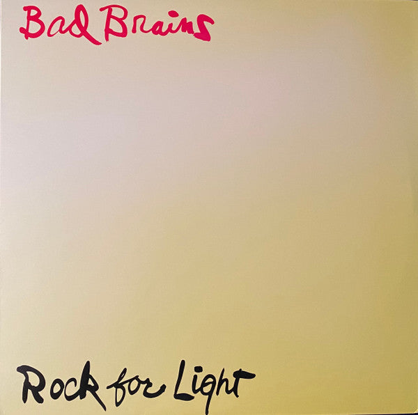 BAD BRAINS (バッド・ブレインズ) - Rock For Light (US 正規再発「限定ブラックヴァイナル」 LP / New) 80's USハードコアの古典!