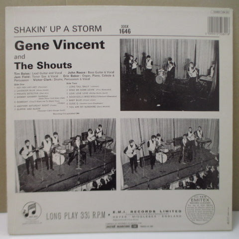 GENE VINCENT (ジーン・ヴィンセント) - Shakin’ Up A Storm (France '84 Re LP)
