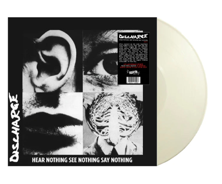 DISCHARGE (ディスチャージ) - Hear Nothing See Nothing Say Nothing (Italy 1,000枚限定「正規」再発ホワイトヴァイナル LP/ New) '82 最高傑作1STアルバム !