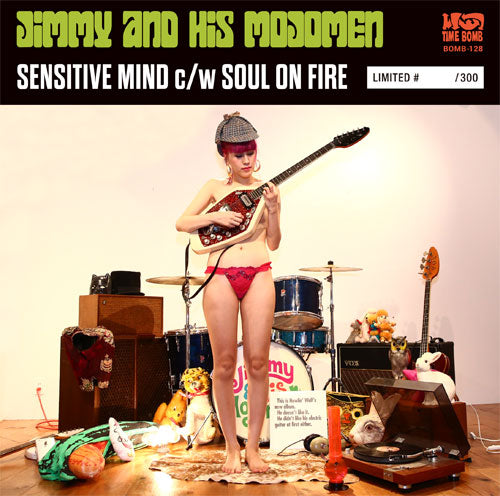 JIMMY & HIS MOJOMEN (ジミー&ヒズ・モジョメン) - Sensitive Mind / Soul On Fire (Japan タイムボム 300枚限定ナンバリング入りジャケ付き 7”/New)