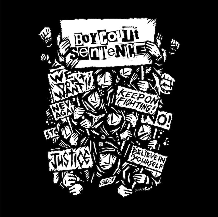 TOTAL JERKS (トータル・ジャークス) x BOYCOTTT SENTENCE (ボイコット・センテンス) - Split (Japan Orig.7" / New)