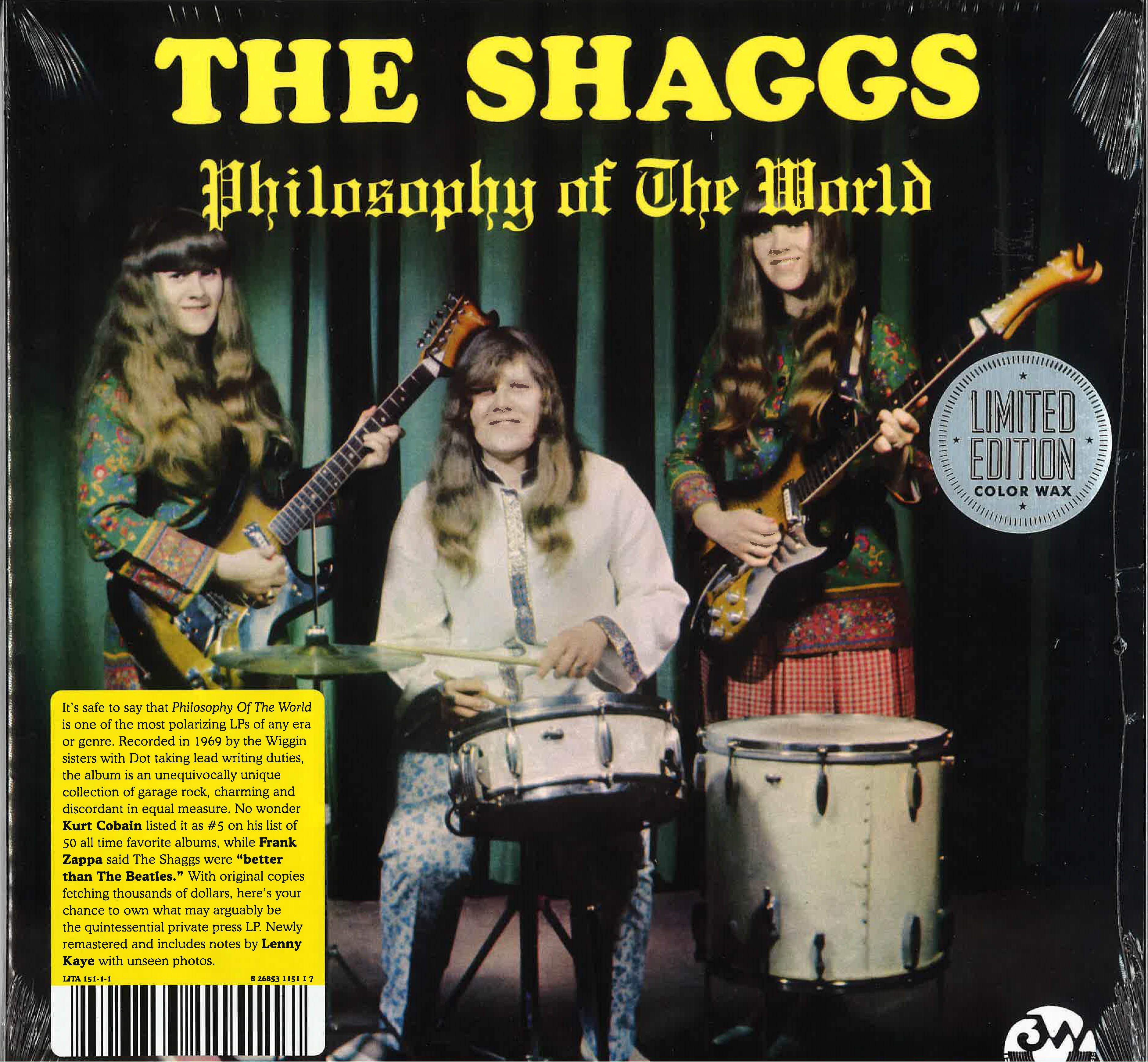 SHAGGS (シャッグス) - Philosophy Of The World (US 限定再発カラーヴァイナル LP/New)
