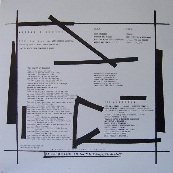 SUN RA & His Myth Science Arkestra (サン・ラ & ヒズ・ミス・サイエンス・アーケストラ) - Angels And Demons At Play (US Ltd.Reissue LP/New)