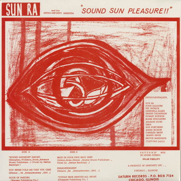 SUN RA & His Astro Infinity Arkestra (サン・ラ & ヒズ・アストロ・インフィニティ・アーケストラ) - Sound Sun Pleasure !! (US 限定復刻再発 LP/New)