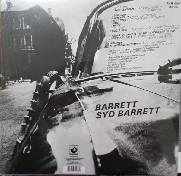 SYD BARRETT (シド・バレット) - Barrett (EU 限定復刻再発180g ステレオ LP/New) '70年名作セカンド・アルバム!