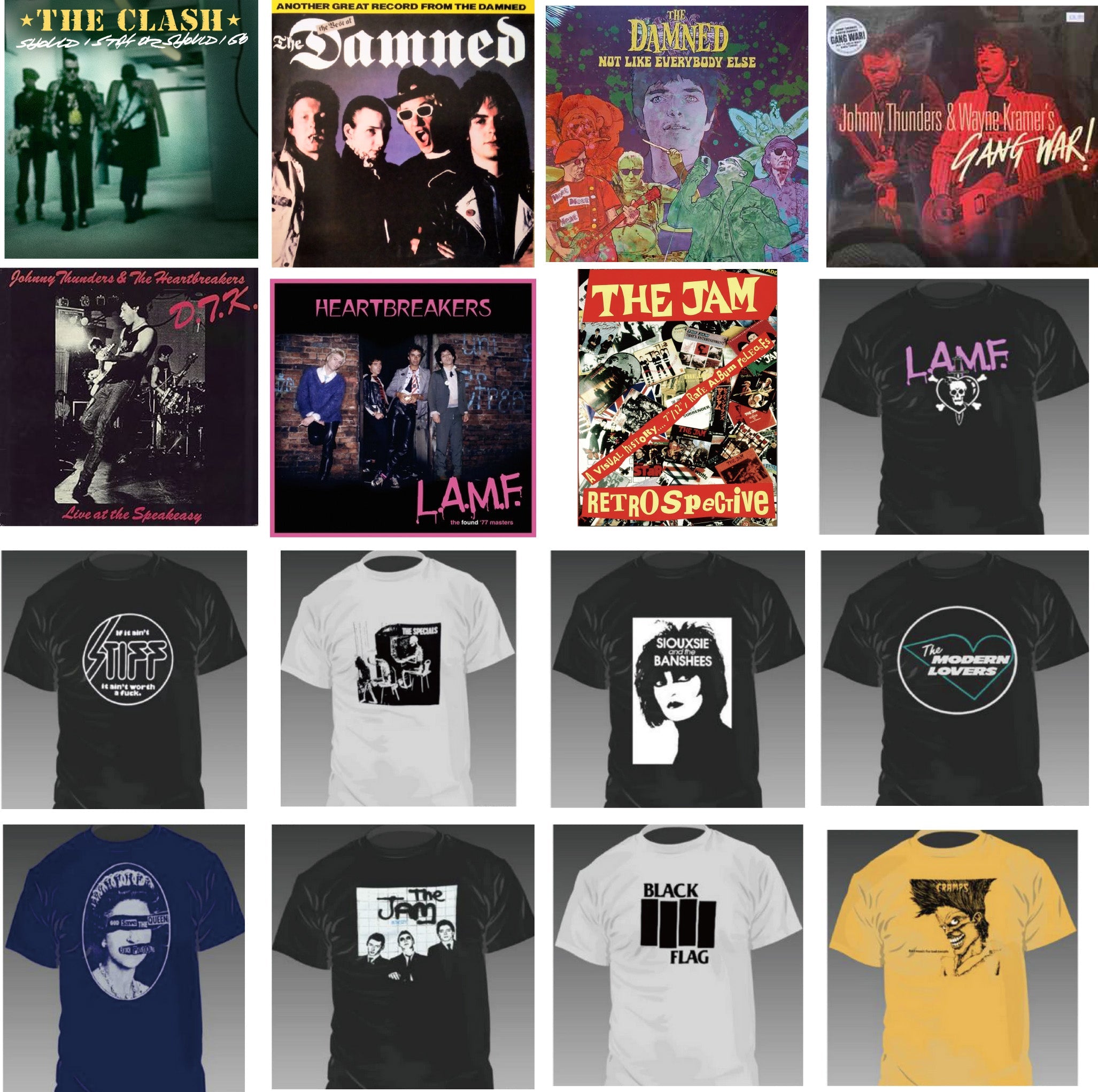 新着 パンク、ハードコア [新品] 新旧 LP、CD、7インチ、T-シャツなど 35点 入荷中 (ロックTシャツも少々有）！