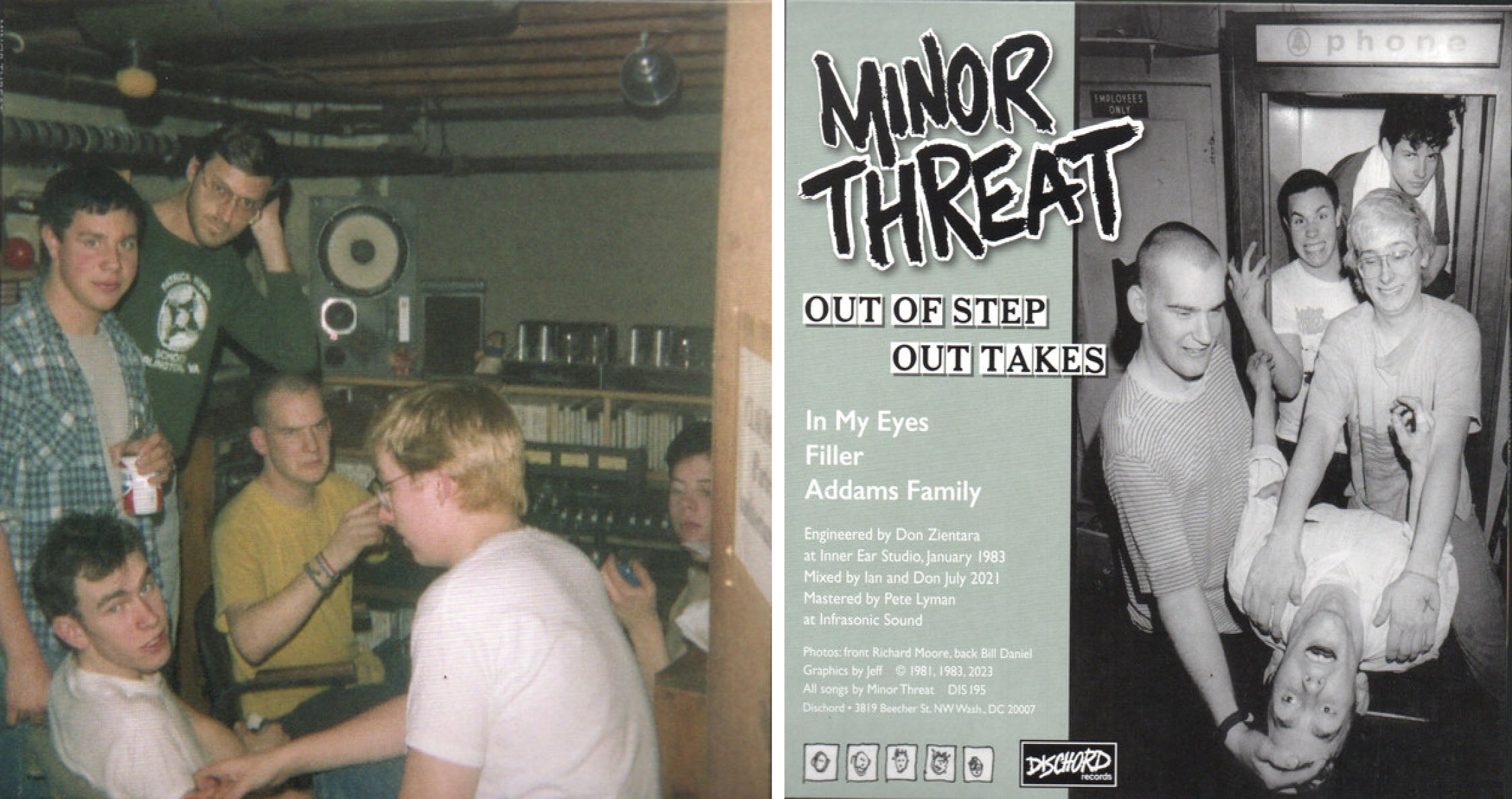 12/3(日) MINOR THREAT  - ( 『Out of Step』40周年記念「初回限定クリアヴァイナル」7" ) 入荷中！