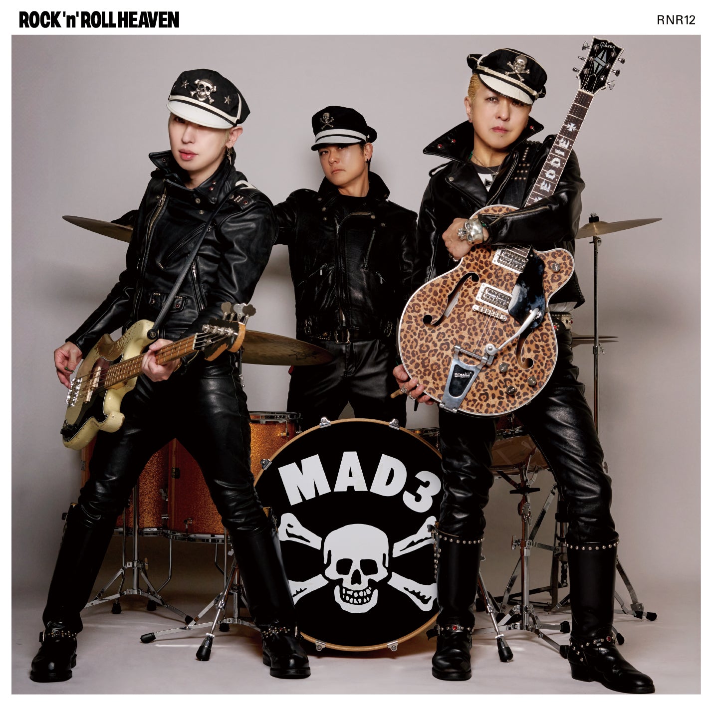 MAD 3 新作 "ROCK'N'ROLL HEAVEN”   (CD+DVD) 結成35周年記念のデザインで直径9センチのミラーステッカー特典付き 12/25 (水）発売、予約受付中！