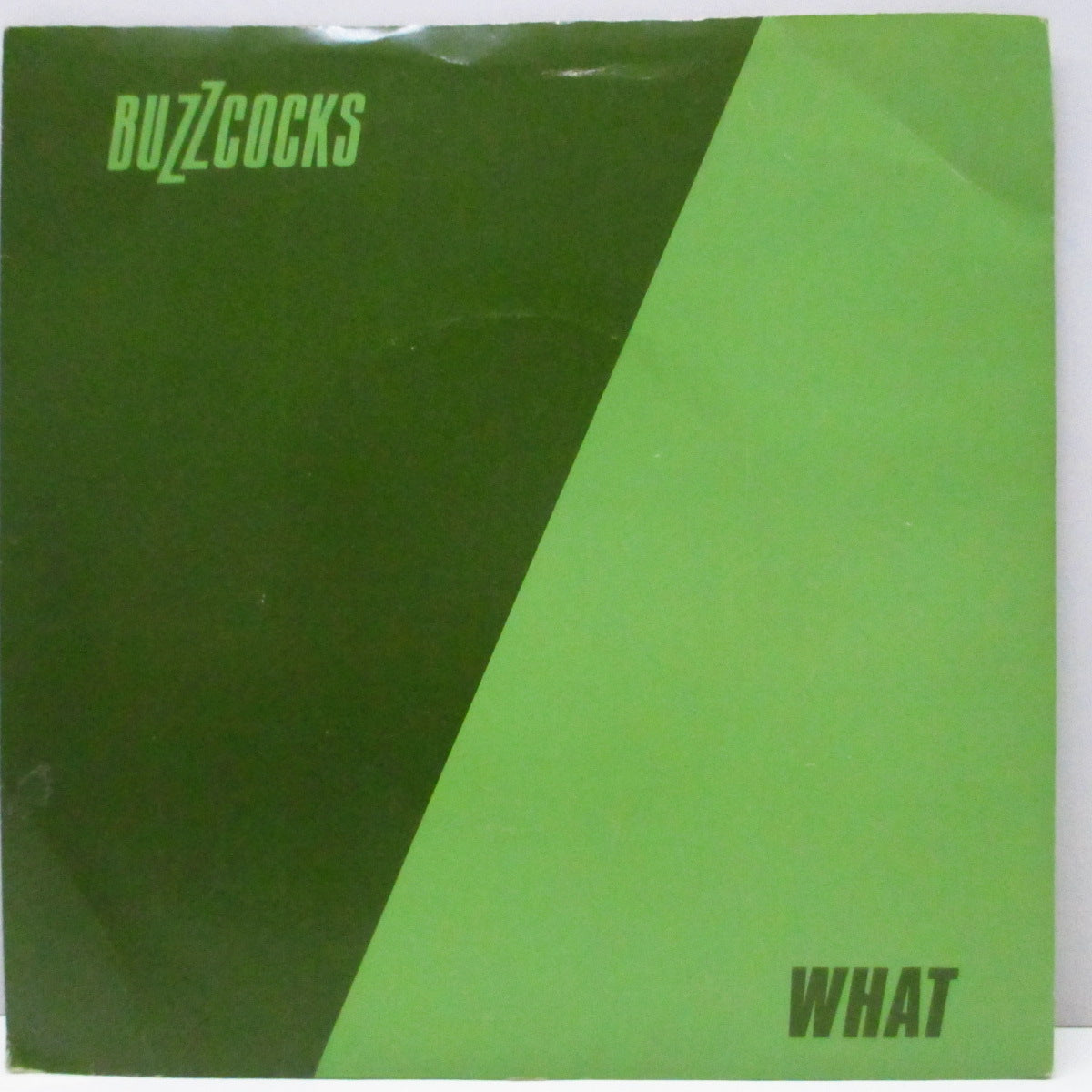 BUZZCOCKS (バズコックス)  - What Do I Get? (UK '78 再発「ラウンドセンター」7"/光沢固紙折り返ジャケ) 両面アルバム未収録！