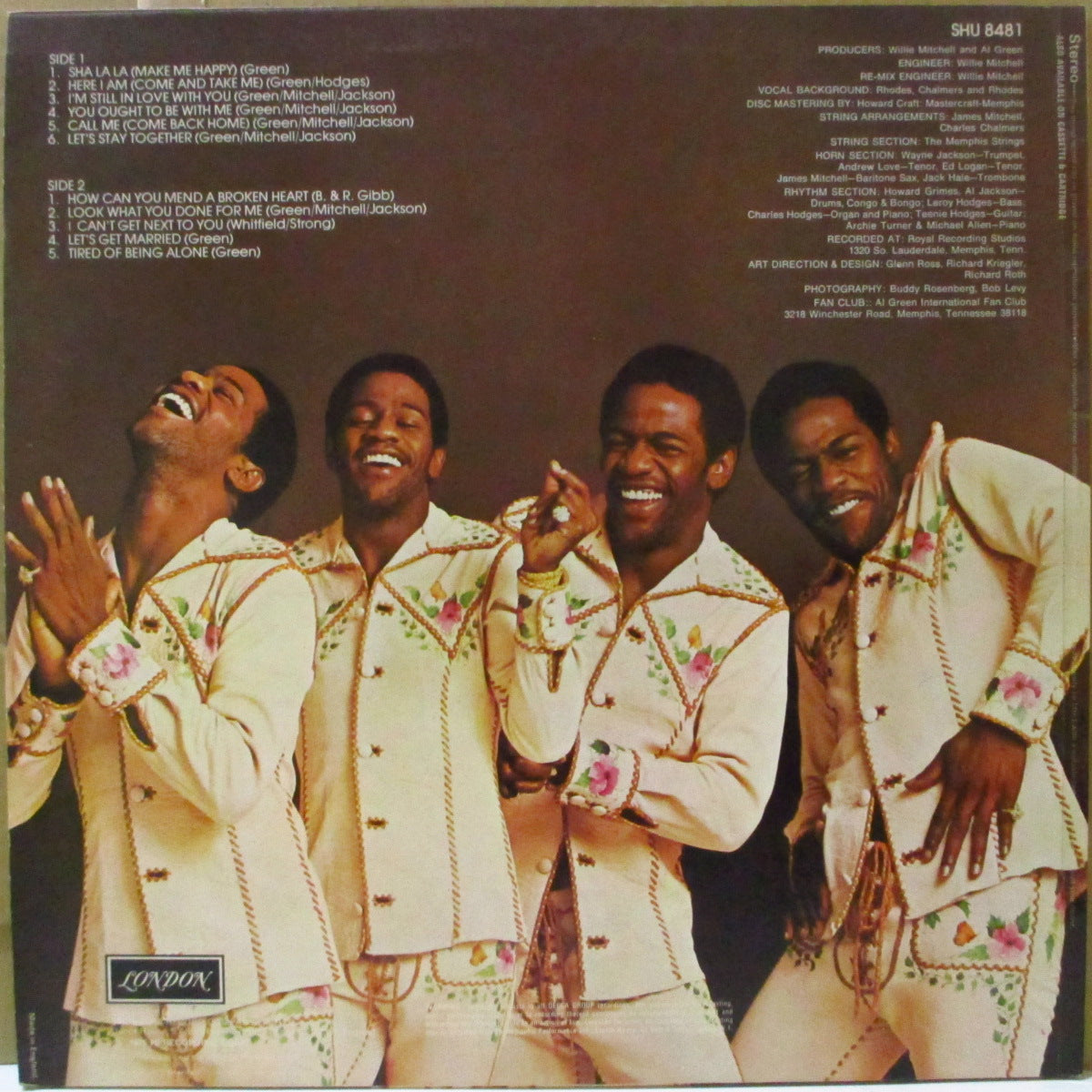 AL GREEN (アル・グリーン)  - Greatest Hits (UK '75 オリジナル・ステレオ LP/表面コーティング・ジャケ) 黄金期ベスト10曲！