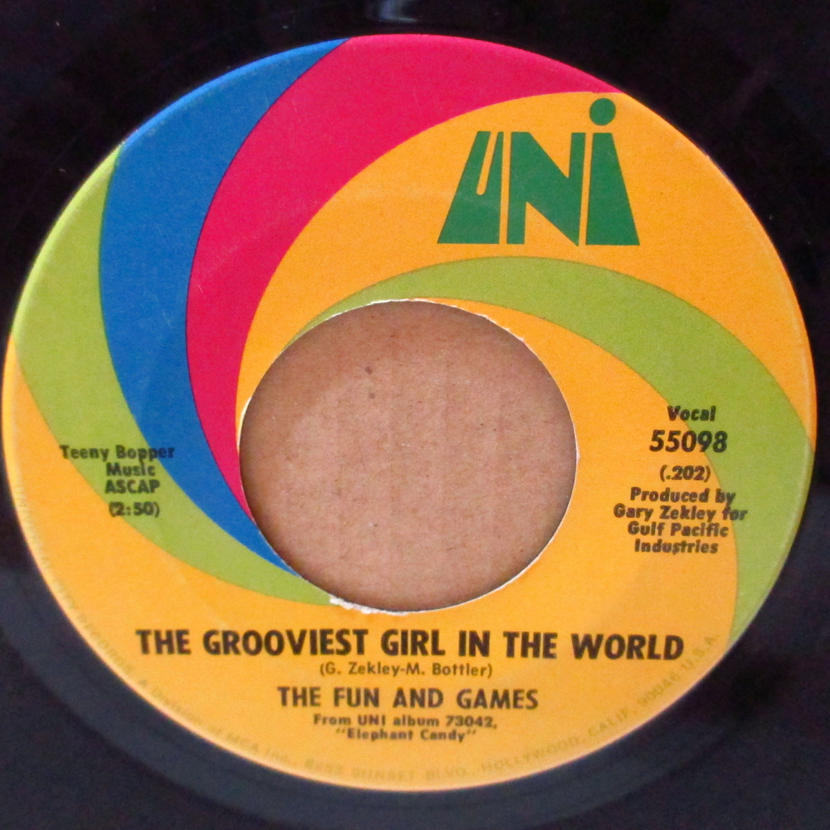 FUN AND GAMES, THE (ザ・ファン・アンド・ゲームス)  - The Grooviest Girl In The World (US '68 オリジナル 7インチ)バブルガム・ポップ名曲 & サイケ・ポップ！