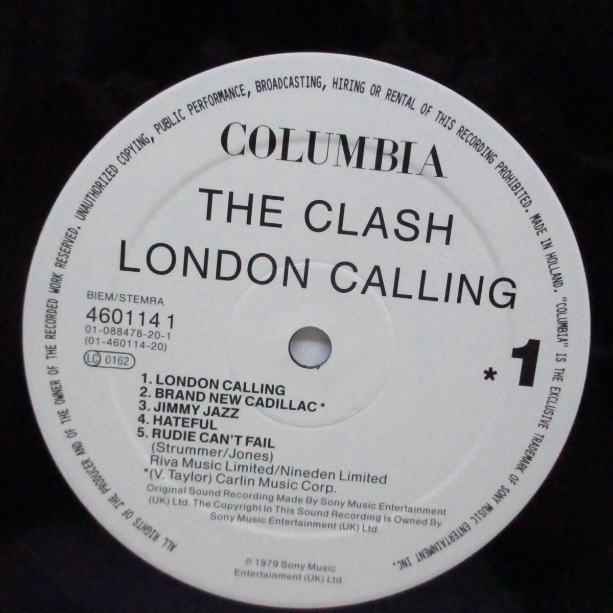 CLASH, THE (クラッシュ)  - London Calling (EU '91 再発「白ラベ」LPx2+インナー/COL 460114 1)