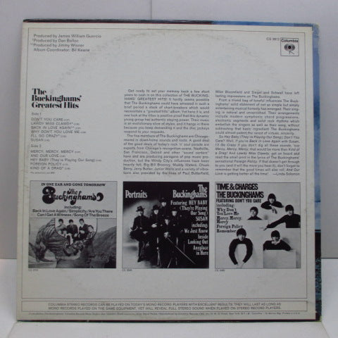 BUCKINGHAMS (バッキンガムス)  - Greatest Hits (US 70's Reissue Stereo LP/CS-9812)