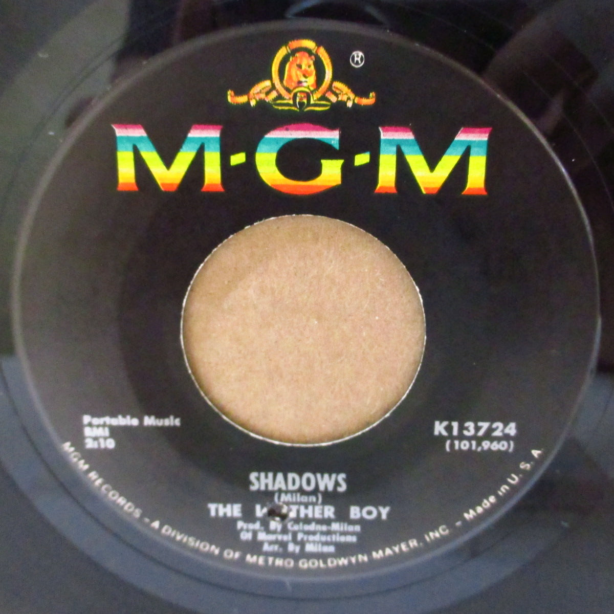 LEATHER BOY, THE (ザ・レザーボーイ)  - I'm A Leather Boy / Shadows (US '67 オリジナル7インチ+カンパニー・スリーブ)ペブルス収録破壊系ガレージ & 怪メロ・退廃系バラッド！