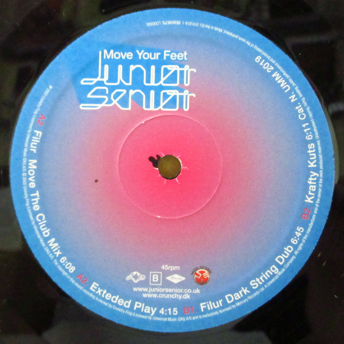 JUNIOR SENIOR (ジュニア・シニア)  - Move Your Feet (Italy オリジナル4バージョン入り 12インチ) '02年シングル