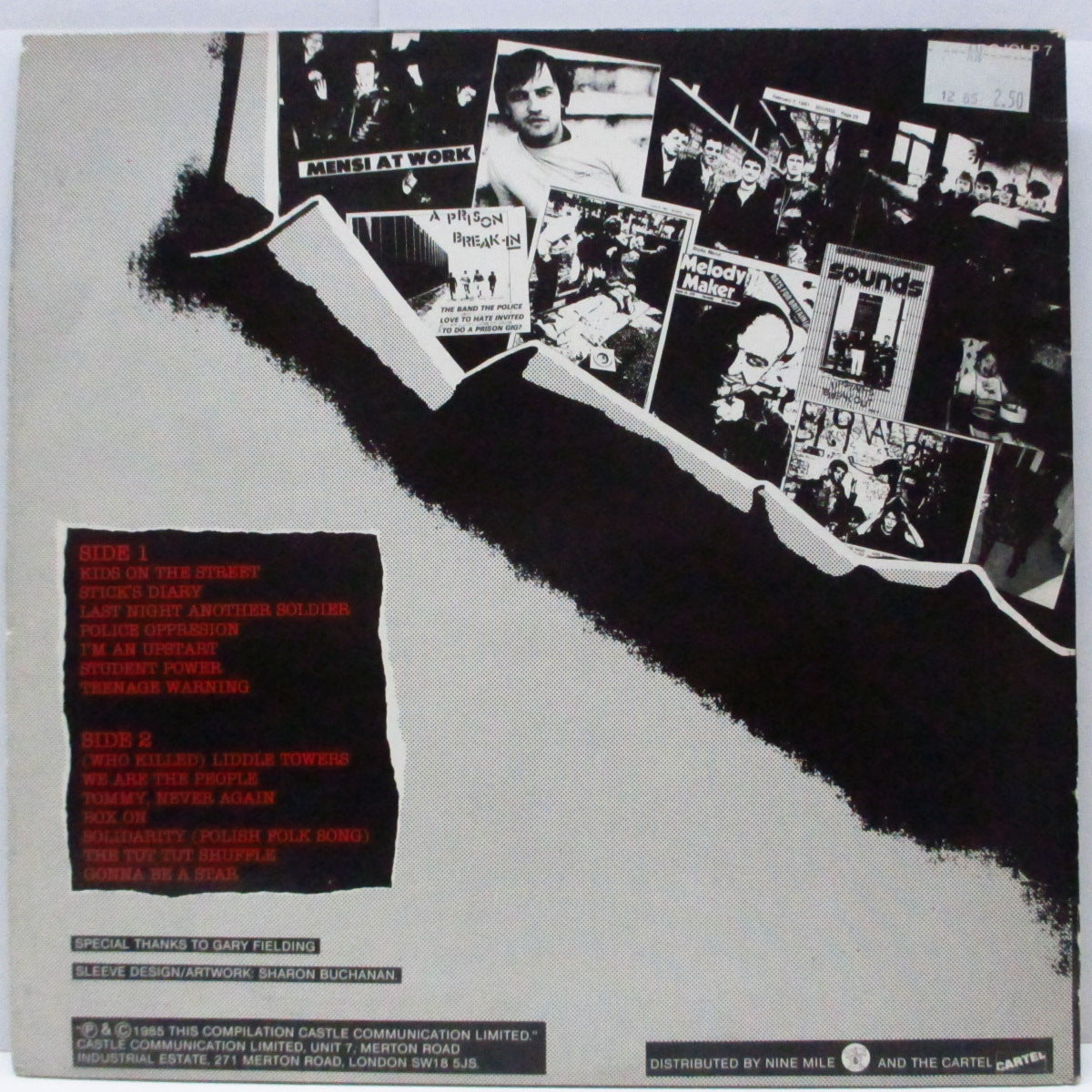 ANGELIC UPSTARTS (エンジェリック・アップスターツ)  - Bootlegs And Rarities (UK オリジナル「白ラベ」 LP/Dojo ‎LP 7) 初期ライブ＆アウトテイク集！