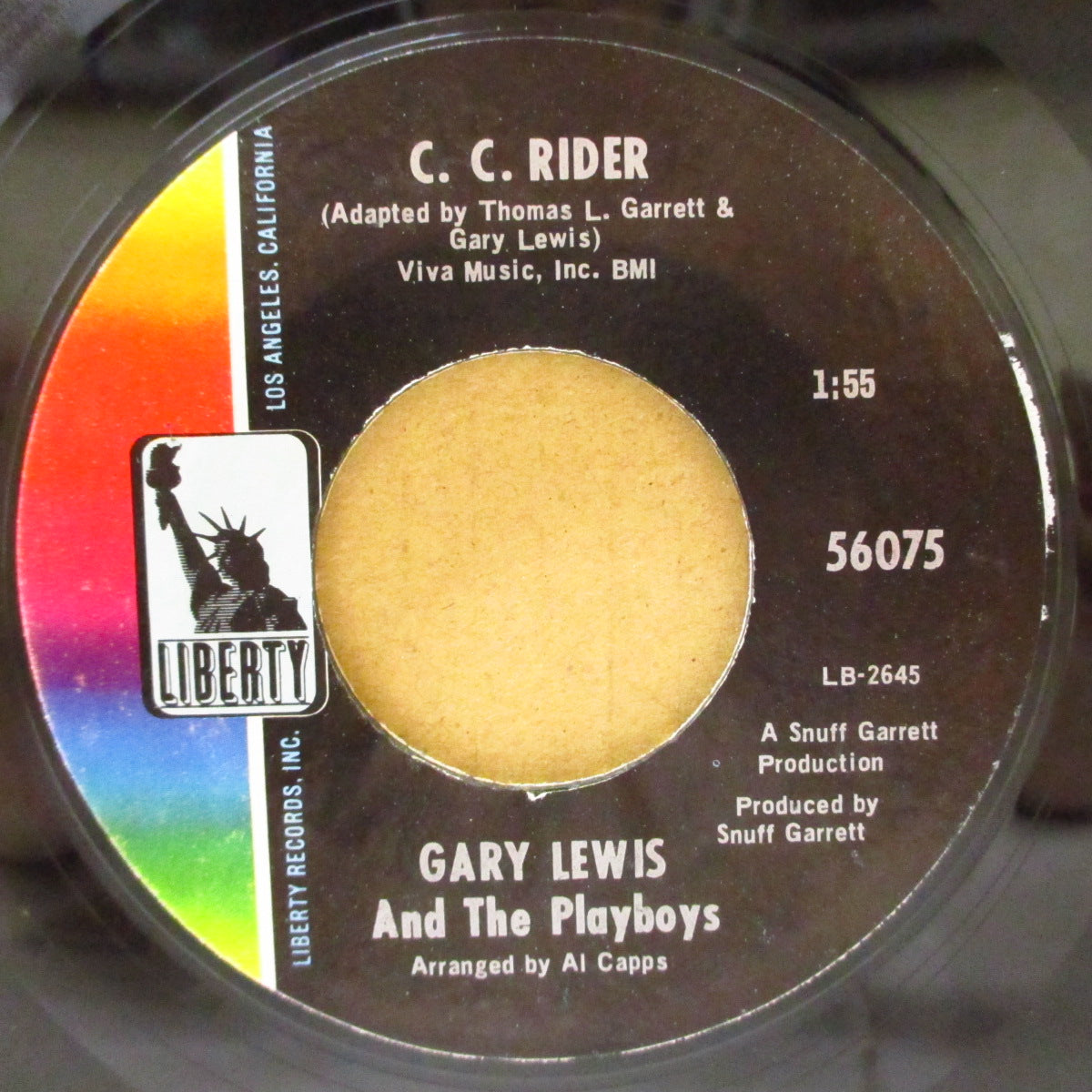 GARY LEWIS & THE PLAYBOYS (ゲイリー・ルイス＆ザ・プレイボーイズ)  - Main Street / C. C. Rider (US '68 オリジナル 7インチ)サンシャイン・ポップ隠れ名曲！
