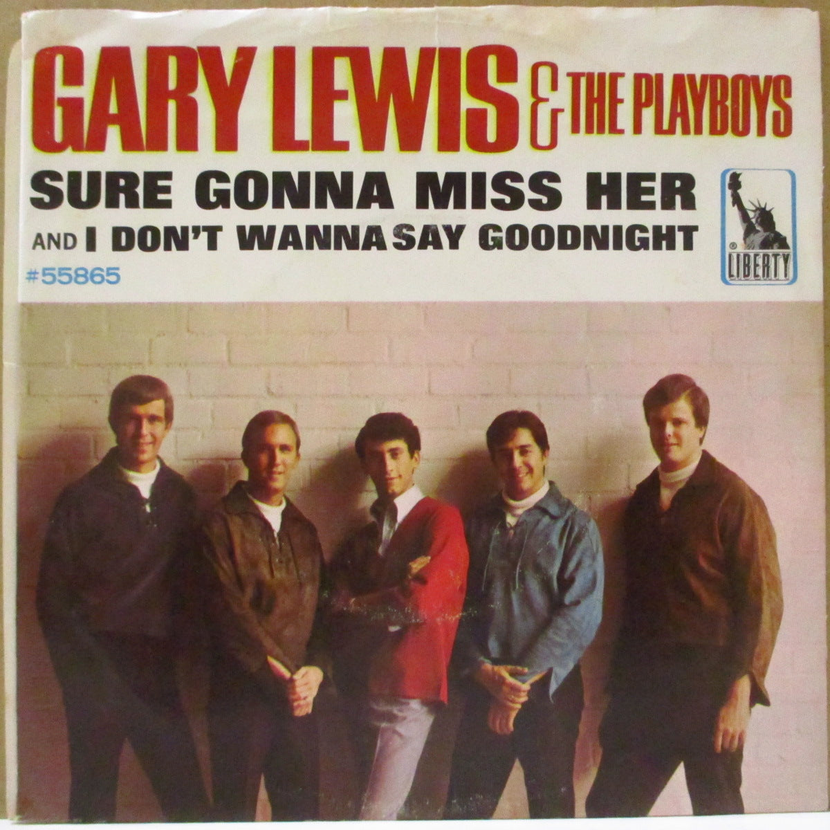 GARY LEWIS & THE PLAYBOYS (ゲイリー・ルイス＆ザ・プレイボーイズ)  - Sure Gonna Miss Her (US '66 オリジナル・ジャケ付 7インチ) トロピカル・ラテン調美メロ・ポップ！