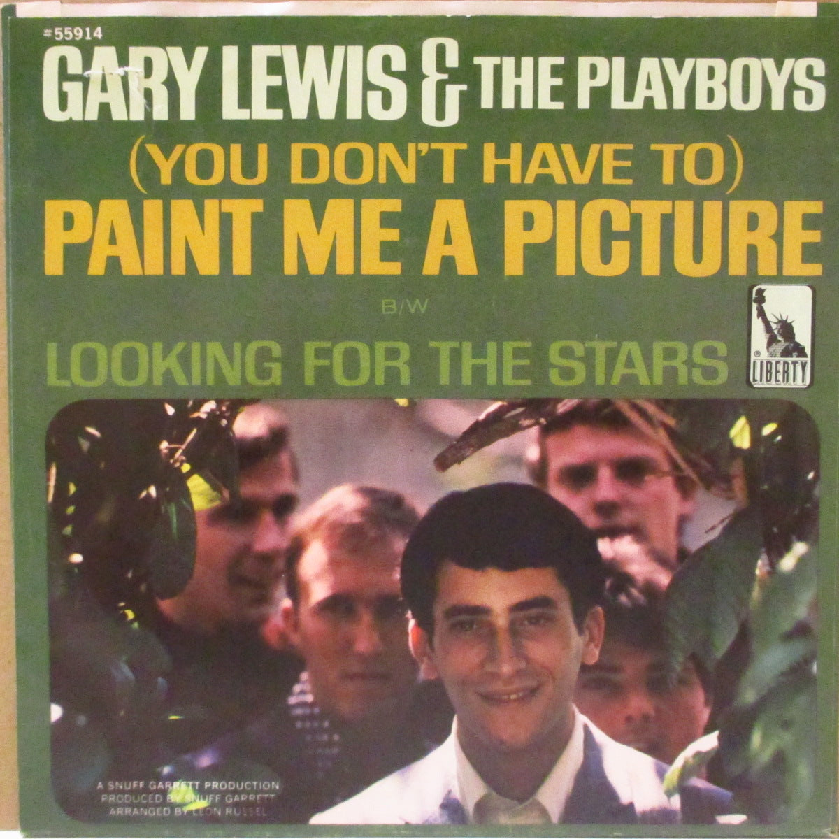 GARY LEWIS & THE PLAYBOYS (ゲイリー・ルイス＆ザ・プレイボーイズ)  - (You Don't Have To) Paint Me A Picture (US '66 オリジナル・ジャケ付 7インチ) 爽快サンシャイン・ポップ！