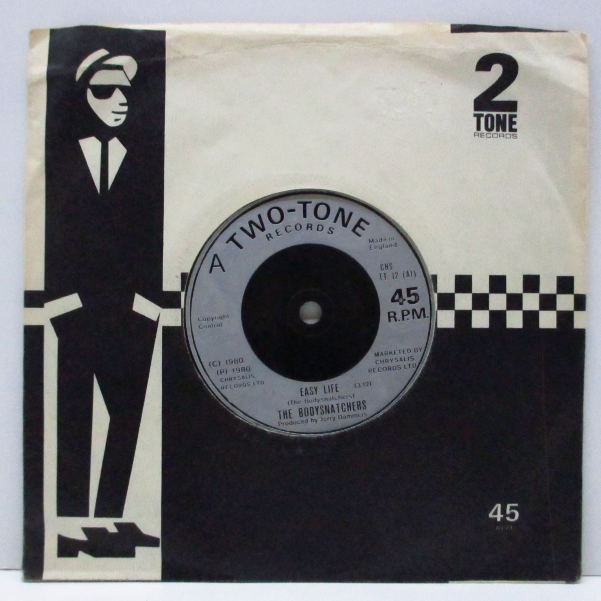 BODYSNATCHERS, THE (ザ ・ボディースナッチャーズ)  - Easy Life (UK '80  再発「銀プラ フラット（ソリッド）小穴センターラベ」7"/カンパニースリーブ) セカンドシングル！