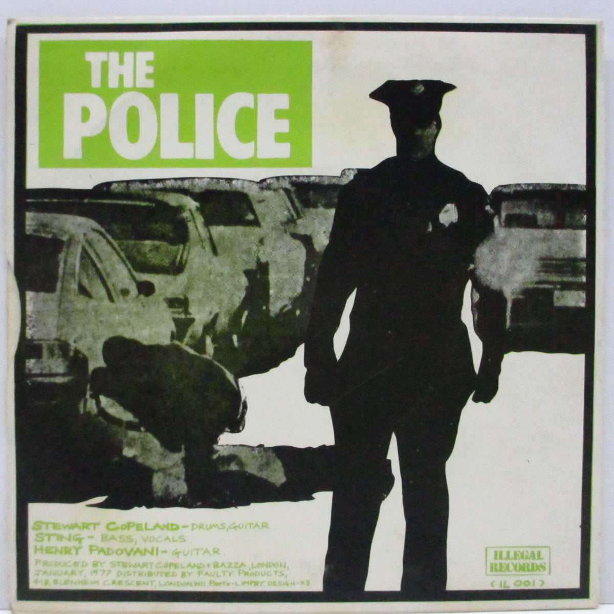 POLICE, THE (ザ ・ポリス)  - Fall Out (UK '79 再発「2色ストライプラベ」フラットセンター <赤盤> 7"+「緑 / 黒」光沢固紙ジャケ)