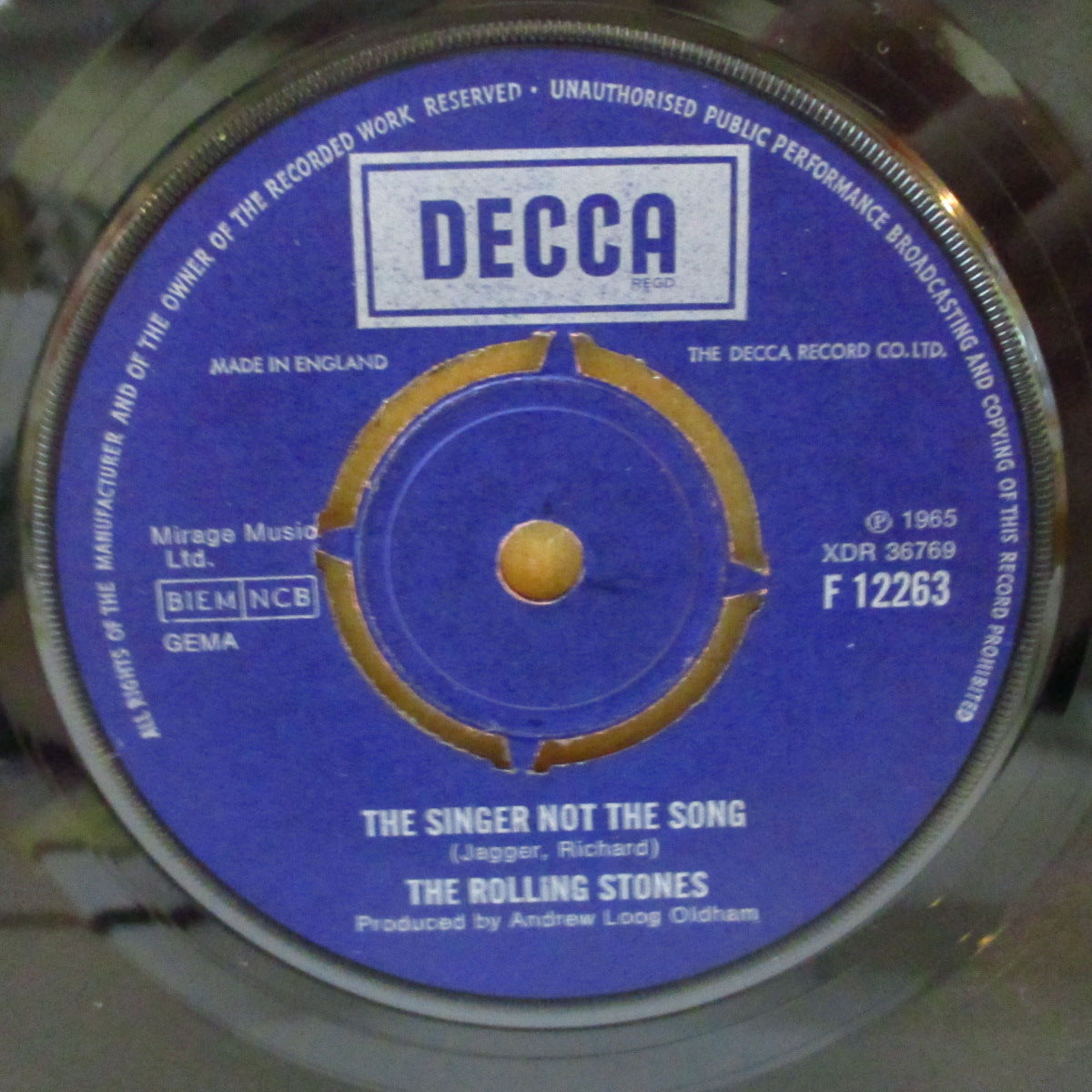 ROLLING STONES (ローリング・ストーンズ)  - Get Off Of My Cloud (UK '70 再発「ラウンドセンター」7インチ+カンパニースリーブ)