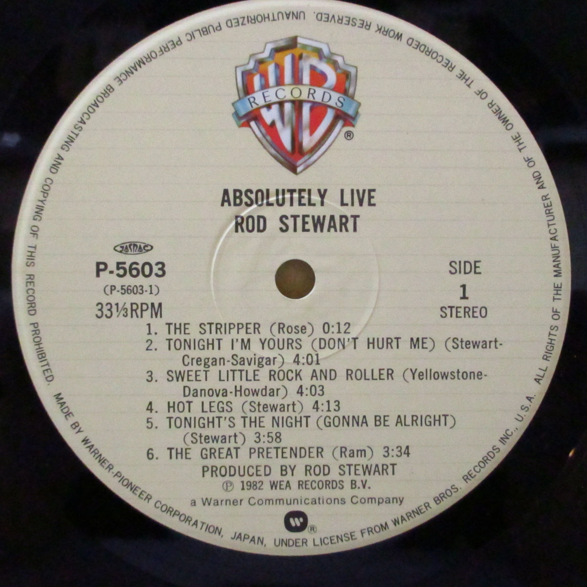 ROD STEWART (ロッド・スチュワート)  - Absolutely Live (Japan オリジナル 2xLP+ソフト紙インナー, インサート, 光沢見開きジャケ/帯欠) '82年2枚組ライブアルバム
