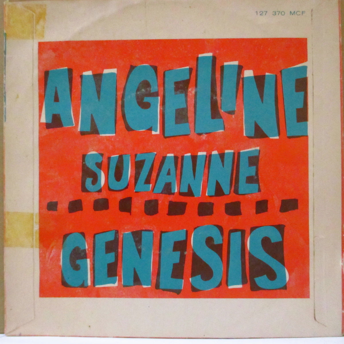 GENESIS (米国バンド） (ジェネシス)  - Angeline / Suzanne (オランダ '68 オリジナル・ジャケ付 7インチ)ヘヴィ・サイケ・ブルース・ロック＆サイケ・ポップ！