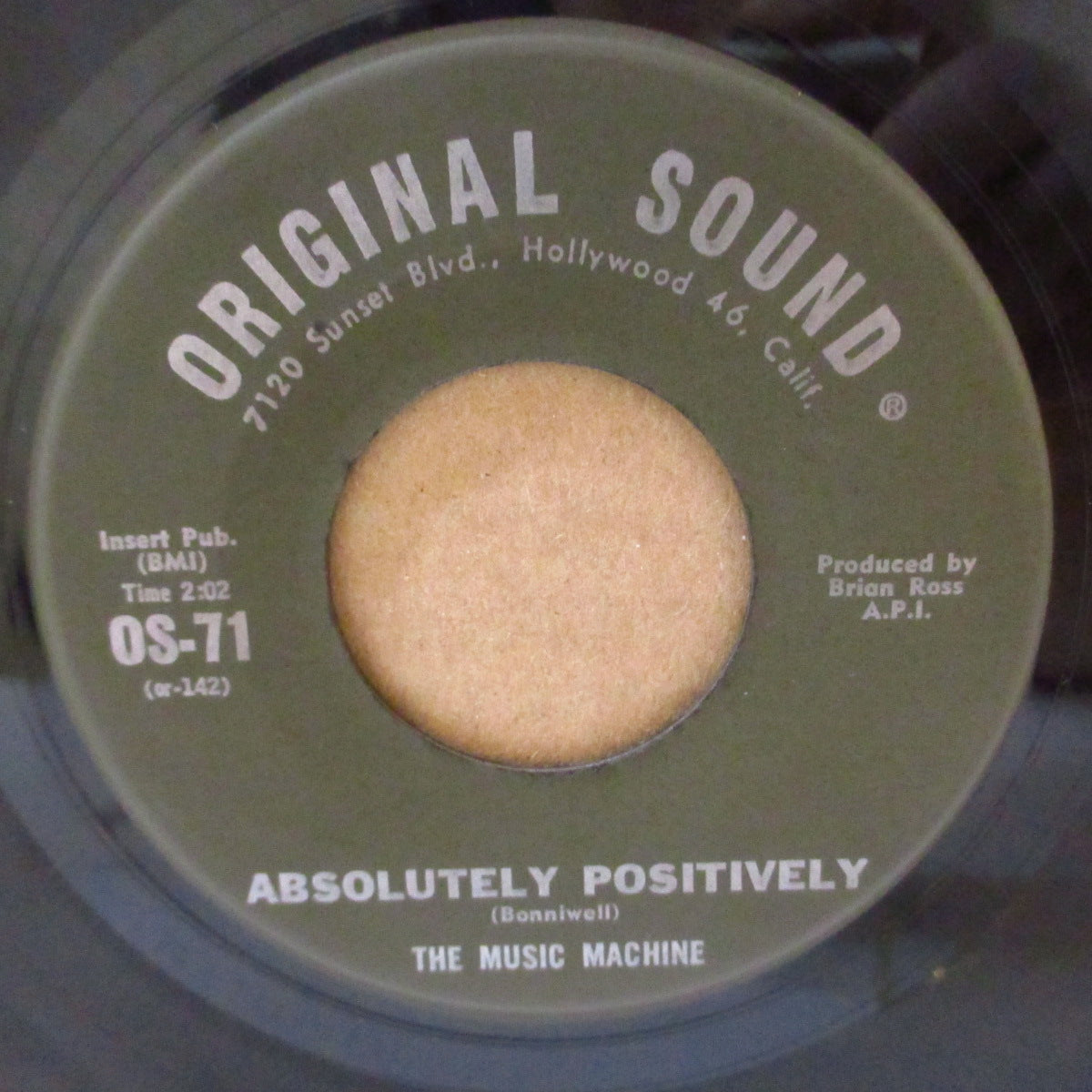 MUSIC MACHINE, THE (ザ・ミュージック・マシーン)  - Double Yellow Line (US '67 オリジナル「曲名訂正ラベ」 7インチ) アシッド・イーターのカヴァ原曲ガレージ古典！