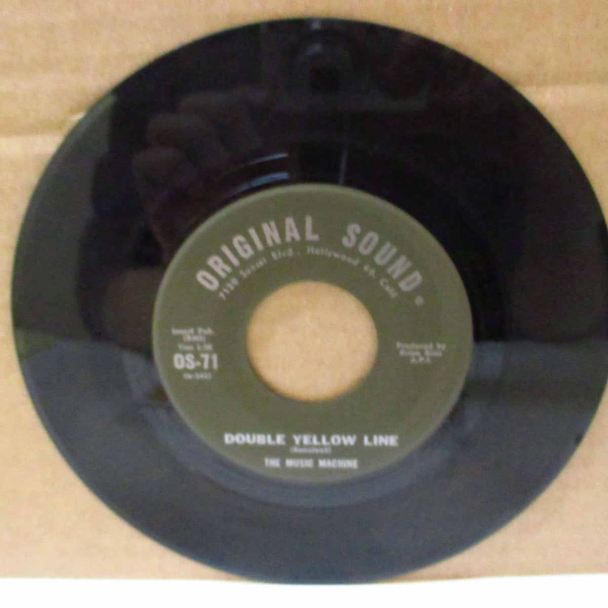 MUSIC MACHINE, THE (ザ・ミュージック・マシーン)  - Double Yellow Line (US '67 オリジナル「曲名訂正ラベ」 7インチ) アシッド・イーターのカヴァ原曲ガレージ古典！