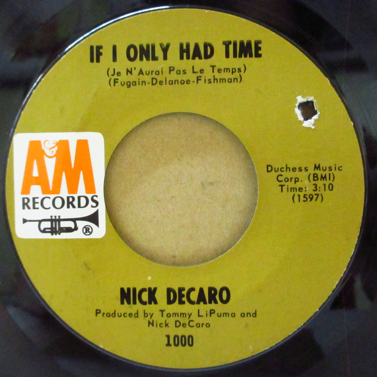 NICK DECARO (ニック・デカロ)  - Caroline, No (US '68 オリジナル7インチ) ビーチボーイズ名曲のジャジィ〜ソフトロック調絶妙カバー！
