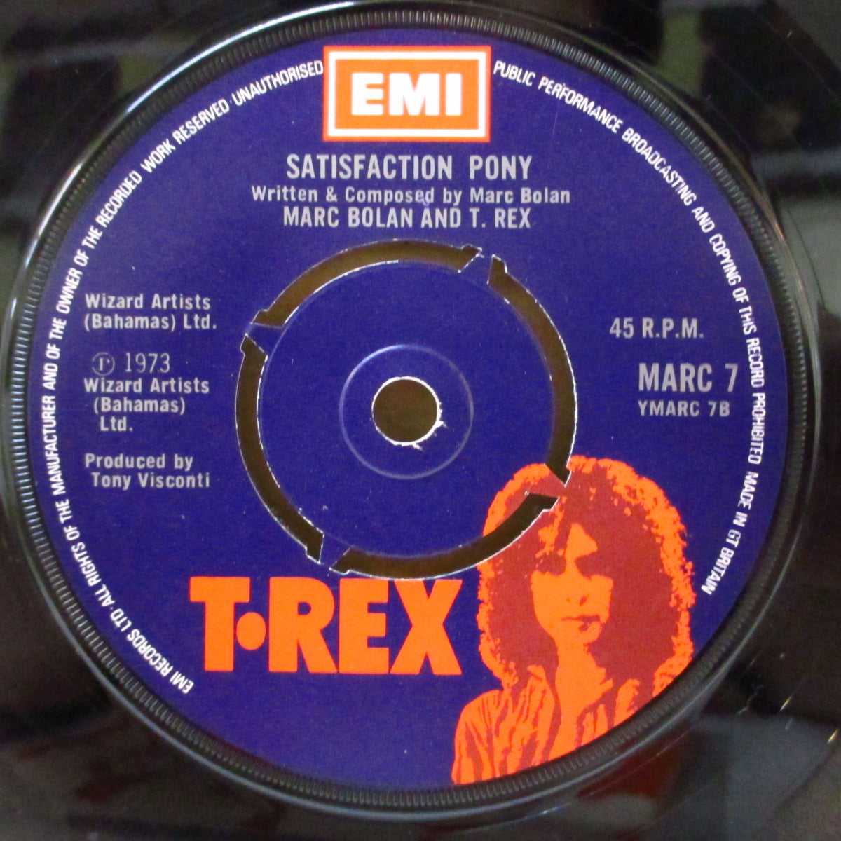 T.REX (Ｔ・レックス)  - Teenage Dream (UK '74 オリジナル「両面"Marc Bolan and T. Rex"クレジットラベ」 7インチ+T.REXカンパニースリーブ)