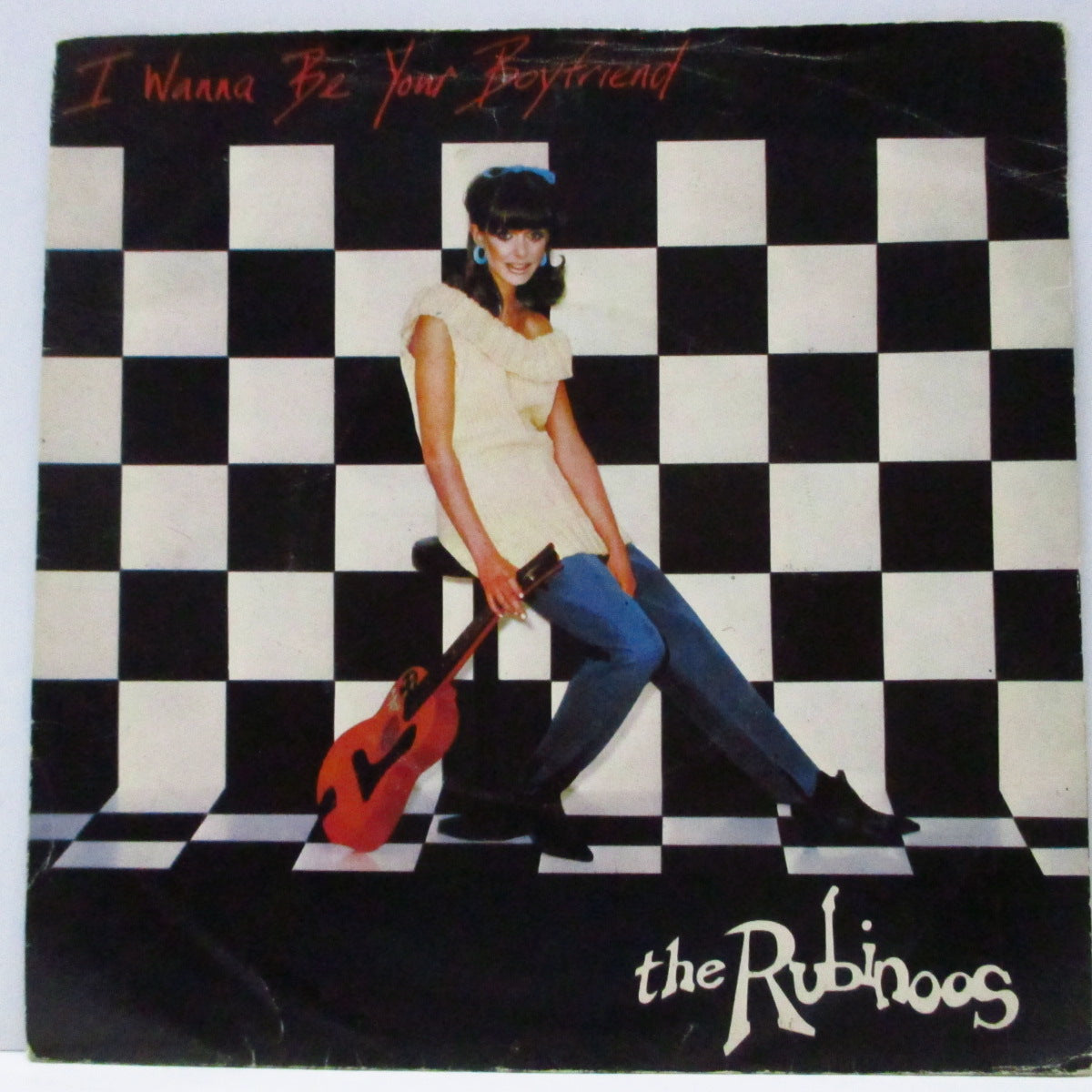 RUBINOOS, THE (ザ・ルビナーズ)  - I Wanna Be Your Boyfriend (UK オリジナル「ラウンドセンター」7"/光沢ソフト紙折り返しジャケ) 「あの娘のボーイフレンド」 !